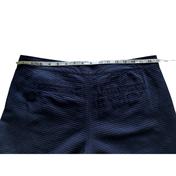 Lilly Pulitzer Women's Buttercup Scalloped Hem Casual Shorts True Navy Size 10 - Picture 9 of 11